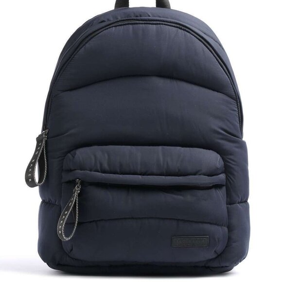 Ted Baker Large Backpack Puffer Blue Streek Quilted Nylon Laptop Pocket Pocket - Picture 6 of 10